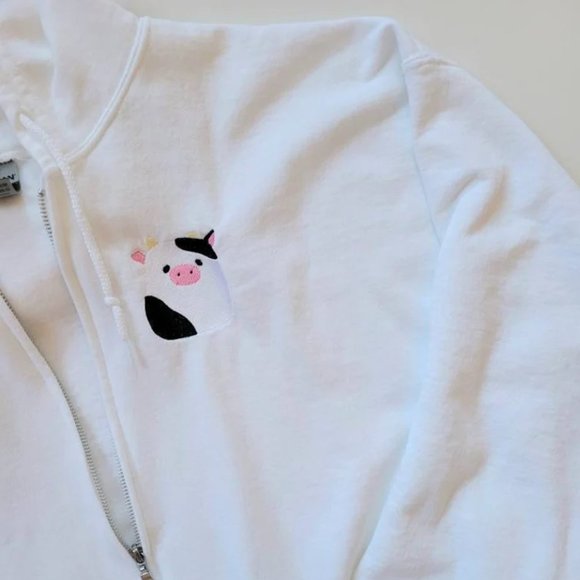 Squishmallow sweatshirt jacket full-zip, full-zip embroidered jacket. - Picture 1 of 1